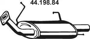 Eberspächer 44.198.84 - Izplūdes gāzu trokšņa slāpētājs (pēdējais) autodraugiem.lv