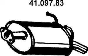 Eberspächer 41.097.83 - Izplūdes gāzu trokšņa slāpētājs (pēdējais) autodraugiem.lv
