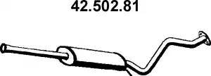 Eberspächer 42.502.81 - Vidējais izpl. gāzu trokšņa slāpētājs autodraugiem.lv