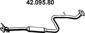 Eberspächer 42.095.80 - Vidējais izpl. gāzu trokšņa slāpētājs autodraugiem.lv