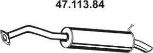 Eberspächer 47.113.84 - Izplūdes gāzu trokšņa slāpētājs (pēdējais) autodraugiem.lv