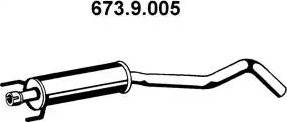 Eberspächer 673.9.005 - Vidējais izpl. gāzu trokšņa slāpētājs autodraugiem.lv
