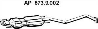 Eberspächer 673.9.002 - Vidējais izpl. gāzu trokšņa slāpētājs autodraugiem.lv