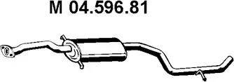 Eberspächer 04.596.81 - Vidējais izpl. gāzu trokšņa slāpētājs autodraugiem.lv