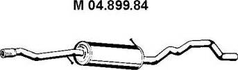 Eberspächer 04.899.84 - Vidējais izpl. gāzu trokšņa slāpētājs autodraugiem.lv