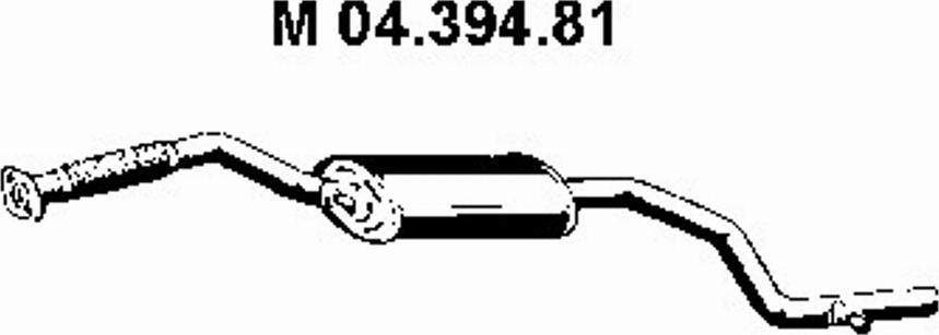 Eberspächer 04.394.81 - Vidējais izpl. gāzu trokšņa slāpētājs autodraugiem.lv