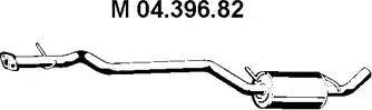 Eberspächer 04.396.82 - Vidējais izpl. gāzu trokšņa slāpētājs autodraugiem.lv