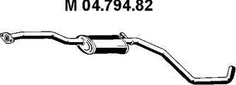 Eberspächer 04.794.82 - Vidējais izpl. gāzu trokšņa slāpētājs autodraugiem.lv