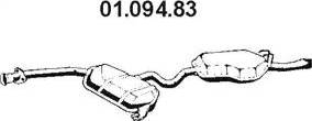 Eberspächer 01.094.83 - Izplūdes gāzu trokšņa slāpētājs (pēdējais) autodraugiem.lv