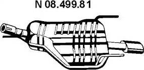 Eberspächer 08.499.81 - Izplūdes gāzu trokšņa slāpētājs (pēdējais) autodraugiem.lv