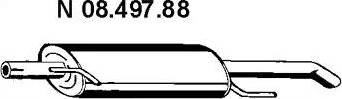 Eberspächer 08.497.88 - Izplūdes gāzu trokšņa slāpētājs (pēdējais) autodraugiem.lv