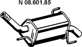Eberspächer 08.601.85 - Izplūdes gāzu trokšņa slāpētājs (pēdējais) autodraugiem.lv