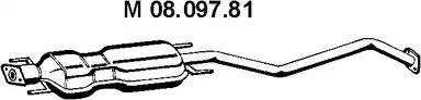 Eberspächer 08.097.81 - Vidējais izpl. gāzu trokšņa slāpētājs autodraugiem.lv
