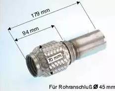 Eberspächer 08.002.79 - Gofrēta caurule, Izplūdes gāzu sistēma autodraugiem.lv