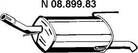 Eberspächer 08.899.83 - Izplūdes gāzu trokšņa slāpētājs (pēdējais) autodraugiem.lv
