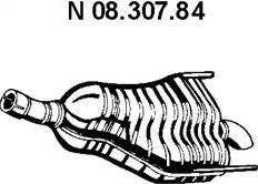 Eberspächer 08.307.84 - Izplūdes gāzu trokšņa slāpētājs (pēdējais) autodraugiem.lv