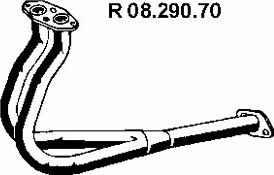 Eberspächer 08.290.70 - Izplūdes caurule autodraugiem.lv