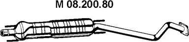 Eberspächer 08.200.80 - Vidējais izpl. gāzu trokšņa slāpētājs autodraugiem.lv
