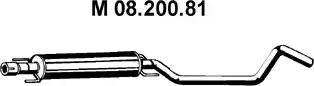 Eberspächer 08.200.81 - Vidējais izpl. gāzu trokšņa slāpētājs autodraugiem.lv