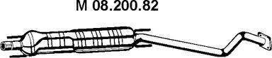 Eberspächer 08.200.82 - Vidējais izpl. gāzu trokšņa slāpētājs autodraugiem.lv