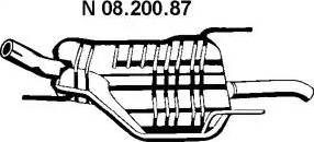 Eberspächer 08.200.87 - Izplūdes gāzu trokšņa slāpētājs (pēdējais) autodraugiem.lv
