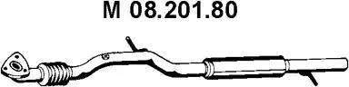 Eberspächer 08.201.80 - Vidējais izpl. gāzu trokšņa slāpētājs autodraugiem.lv