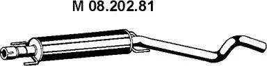 Eberspächer 08.202.81 - Vidējais izpl. gāzu trokšņa slāpētājs autodraugiem.lv