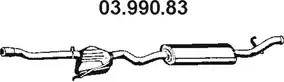 Eberspächer 03.990.83 - Izplūdes gāzu trokšņa slāpētājs (pēdējais) autodraugiem.lv