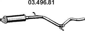 Eberspächer 03.496.81 - Vidējais izpl. gāzu trokšņa slāpētājs autodraugiem.lv