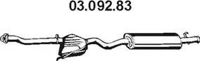 Eberspächer 03.092.83 - Izplūdes gāzu trokšņa slāpētājs (pēdējais) autodraugiem.lv
