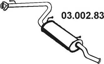 Eberspächer 03.002.83 - Izplūdes gāzu trokšņa slāpētājs (pēdējais) autodraugiem.lv