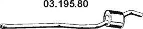 Eberspächer 03.195.80 - Vidējais izpl. gāzu trokšņa slāpētājs autodraugiem.lv