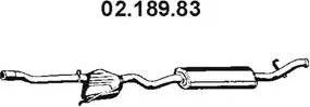 Eberspächer 02.189.83 - Izplūdes gāzu trokšņa slāpētājs (pēdējais) autodraugiem.lv