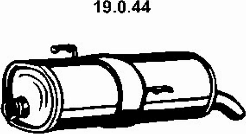 Eberspächer 19.0.44 - Izplūdes gāzu trokšņa slāpētājs (pēdējais) autodraugiem.lv