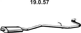 Eberspächer 19.0.57 - Vidējais izpl. gāzu trokšņa slāpētājs autodraugiem.lv