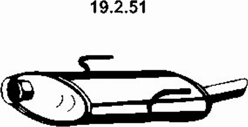 Eberspächer 19.2.51 - Izplūdes gāzu trokšņa slāpētājs (pēdējais) autodraugiem.lv