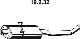 Eberspächer 19.2.32 - Vidējais izpl. gāzu trokšņa slāpētājs autodraugiem.lv