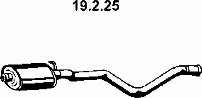 Eberspächer 19.2.25 - Vidējais izpl. gāzu trokšņa slāpētājs autodraugiem.lv