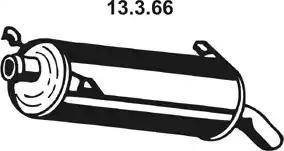 Eberspächer 13.3.66 - Izplūdes gāzu trokšņa slāpētājs (pēdējais) autodraugiem.lv