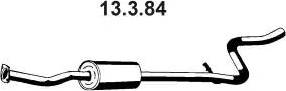 Eberspächer 13.3.84 - Vidējais izpl. gāzu trokšņa slāpētājs autodraugiem.lv