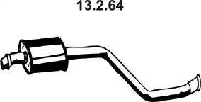 Eberspächer 13.2.64 - Vidējais izpl. gāzu trokšņa slāpētājs autodraugiem.lv
