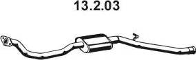 Eberspächer 13.2.03 - Vidējais izpl. gāzu trokšņa slāpētājs autodraugiem.lv