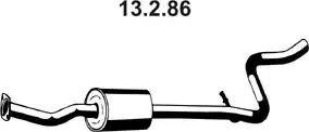 Eberspächer 13.2.86 - Vidējais izpl. gāzu trokšņa slāpētājs autodraugiem.lv