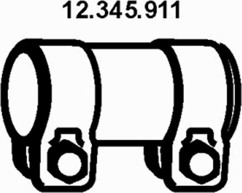 Eberspächer 12.345.911 - Savienojošie elementi, Izplūdes gāzu sistēma autodraugiem.lv