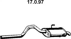 Eberspächer 17.0.97 - Izplūdes gāzu trokšņa slāpētājs (pēdējais) autodraugiem.lv
