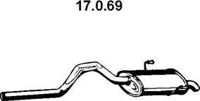 Eberspächer 17.0.69 - Izplūdes gāzu trokšņa slāpētājs (pēdējais) autodraugiem.lv