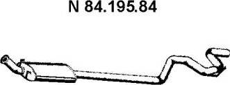 Eberspächer 84.195.84 - Izplūdes gāzu trokšņa slāpētājs (pēdējais) autodraugiem.lv