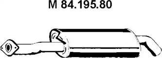 Eberspächer 84.195.80 - Vidējais izpl. gāzu trokšņa slāpētājs autodraugiem.lv