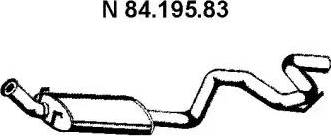 Eberspächer 84.195.83 - Izplūdes gāzu trokšņa slāpētājs (pēdējais) autodraugiem.lv