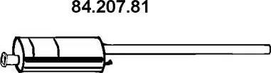 Eberspächer 84.207.81 - Vidējais izpl. gāzu trokšņa slāpētājs autodraugiem.lv